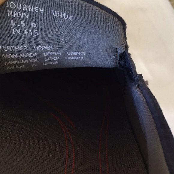 Earth Navy Suede Leather Slip On Loafer - Picture 6 of 7